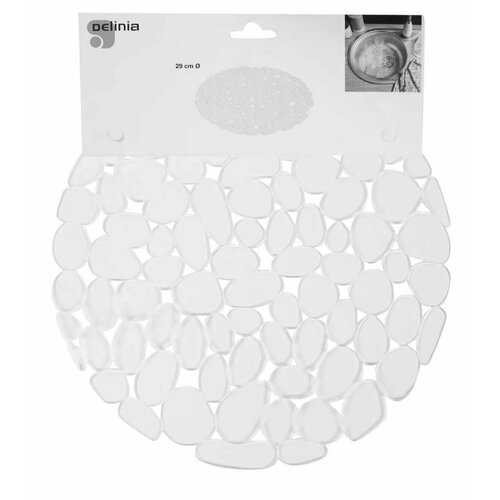 Коврик для мойки Delinia 29x29 см силикон цвет прозрачный