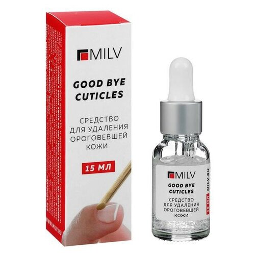 Кератогель щелочной Good Bye Cuticles, 15 мл milv средство для удаления кутикулы good bye cuticles express 15 мл