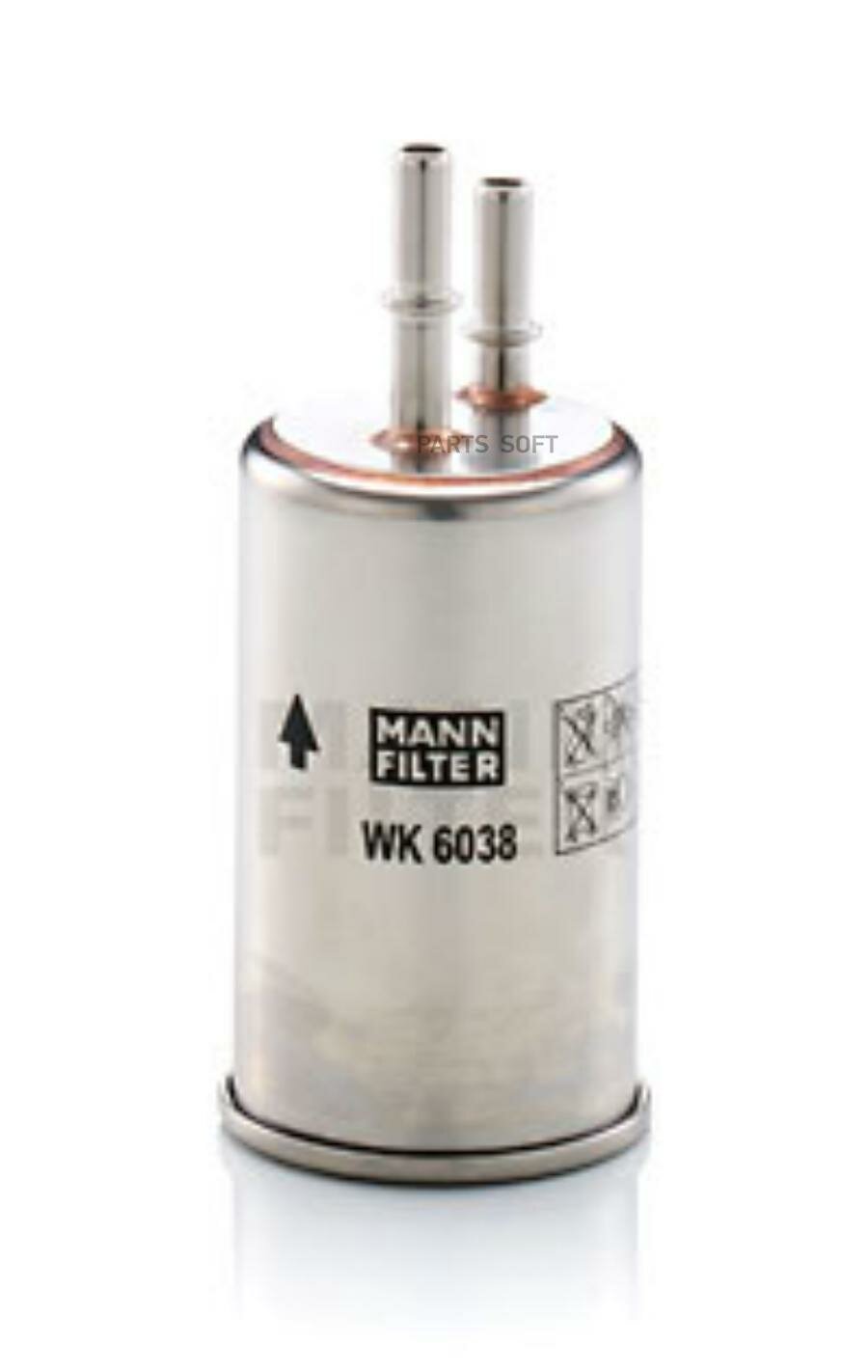 MANN-FILTER WK 6038 фильтр топливный VOLVO CARS S60 II / V60 / Cross Country, S80 II, V40 II / V40 Cross Country, XC60