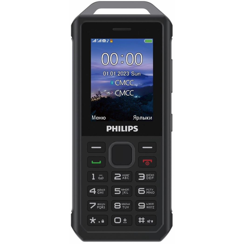 Телефон Philips Xenium E2317, 2 SIM, черный/серый