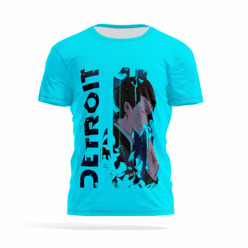 фото Футболка panin brand, размер 4xl, голубой, серый