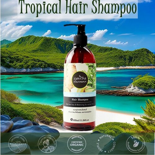 Шампунь имбирный премиум-класса/Phutawan