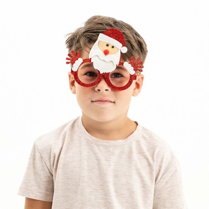 Карнавальные очки «Дед Мороз» 2 штуки