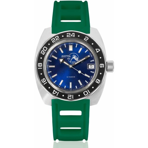 фото Наручные часы восток мужские наручные часы восток амфибия 17004б, зеленый