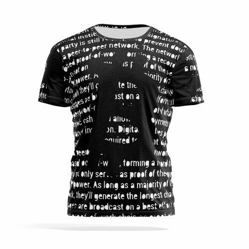 фото Футболка panin brand, размер xxxl, черный, белый