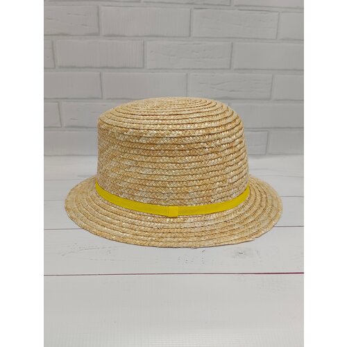 фото Шляпа , размер 56-58, бежевый нет бренда