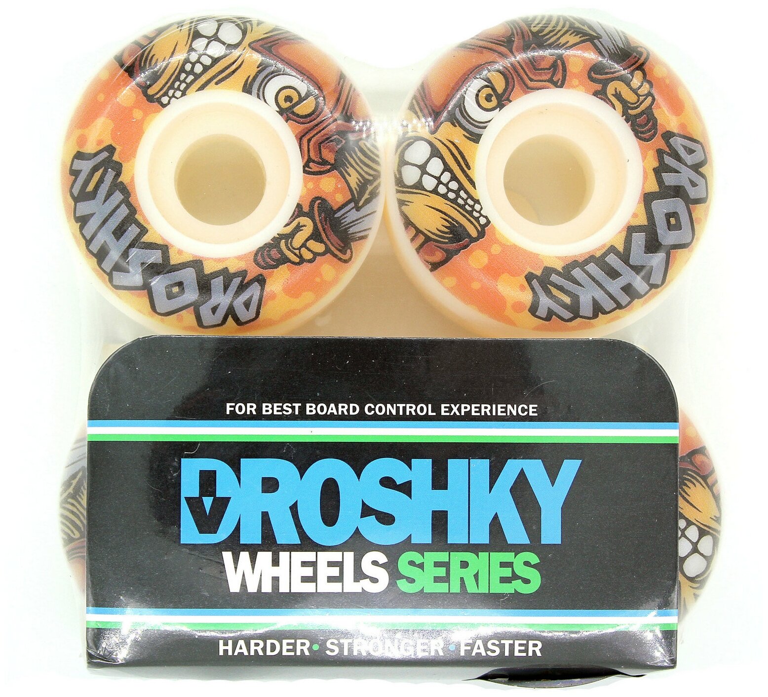 Комплект колес Droshky Wheel Minion Series Gladiator 52mm 100A Round shape для скейтборда