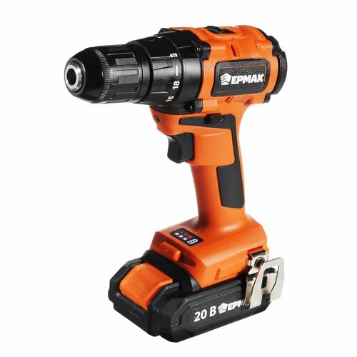 Дрель-шуруповерт ударный бесщёточный 20В40Нм 2Ач 2 скорости быстр заряд 899900₽