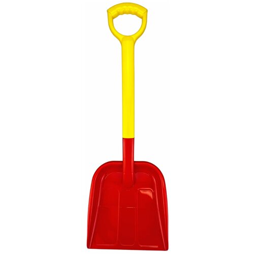Лопата детская, фиолетовая и красная, пластиковая, широкая удобная ручка, набор из 2 лопат для снега и песка, размер - 23 х 3 х 68 см.