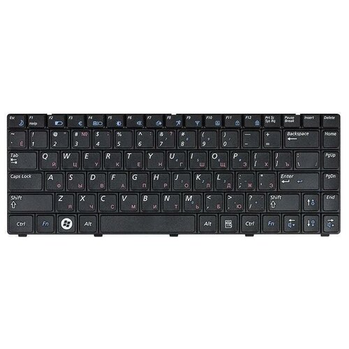 Клавиатура для ноутбука Samsung R418 R420 RV408 Series Плоский Enter Черная без рамки PN BA59-02490C 86000₽