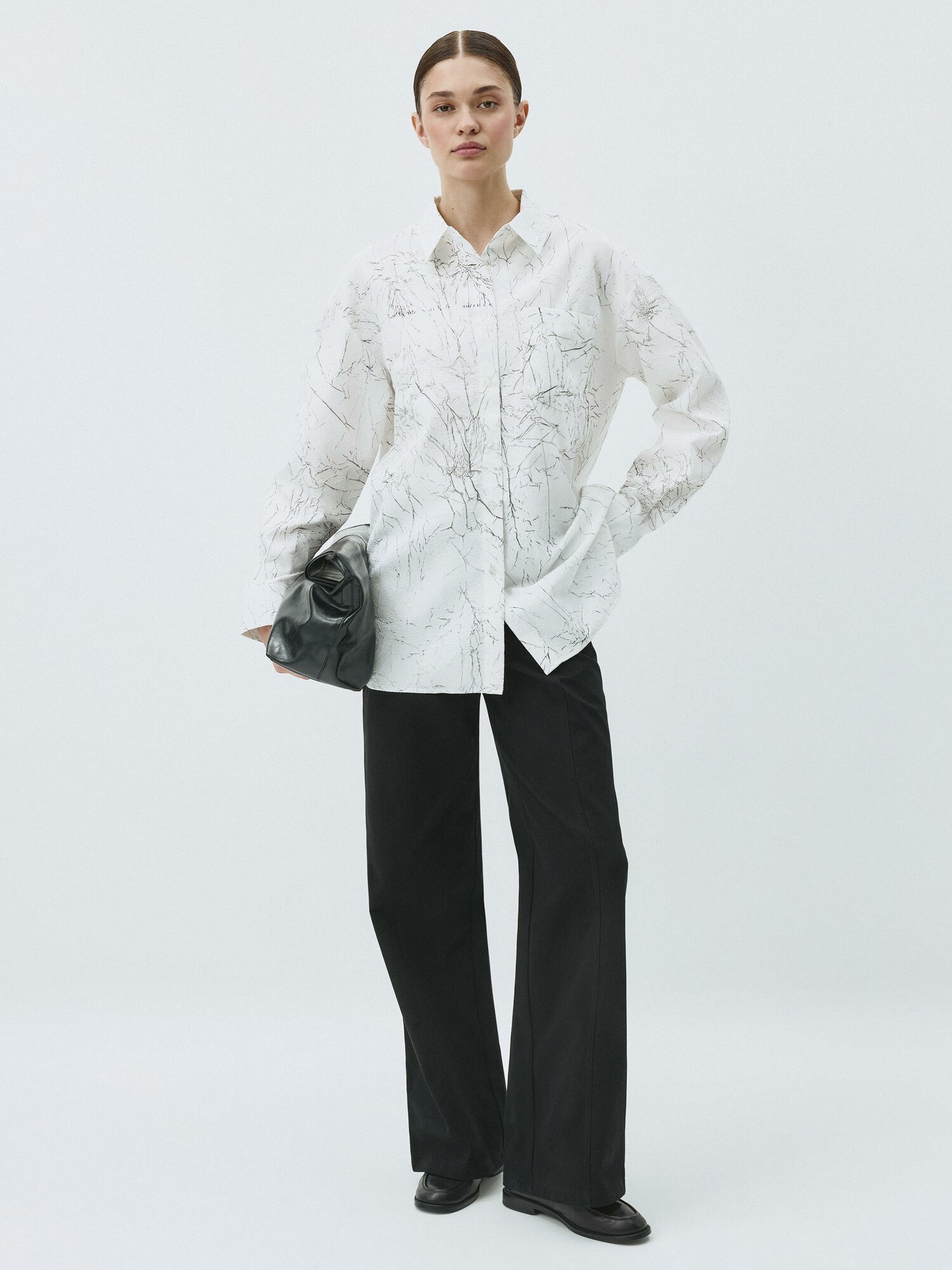 Рубашка Sela, размер S INT, ваниль — фото 1