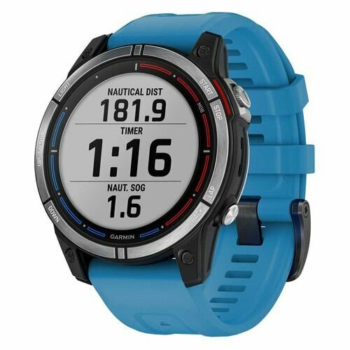 Смарт-часы Garmin Quatix 7 w 13 корп черный рем синий 010-02540-61 7218300₽