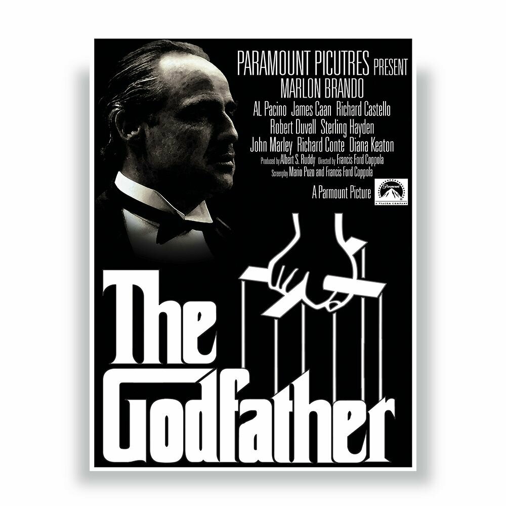 Постер, кинопостер "Крёстный отец - The Godfather", 30 см х 40 см