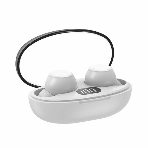 Беспроводная стереогарнитура AB-03 TWS BT 52 300 мАч LED белый AXXA AXXA 4054 1309₽