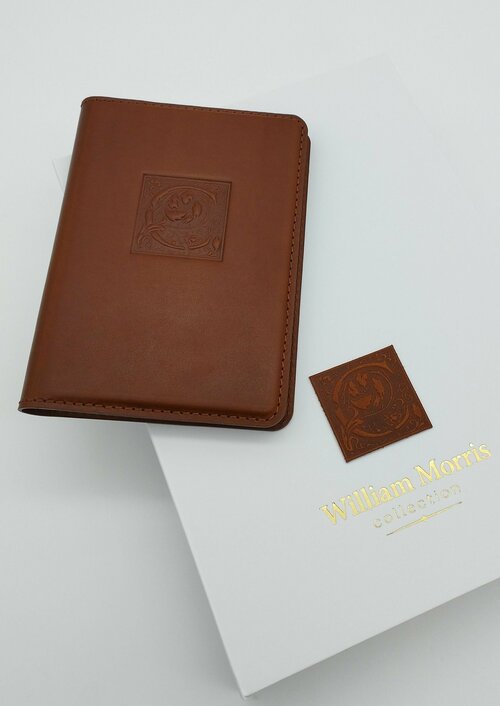 Обложка для паспорта William Morris, коричневый