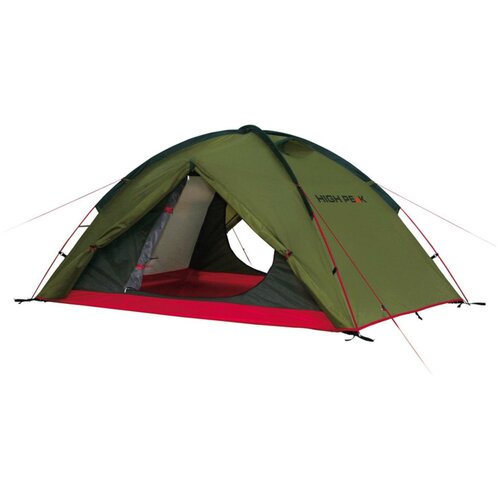 Палатка High Peak Woodpecker 3 зеленыйкрасный, 340х190х220, 10194 палатка трехместная alpika trail 3 синий