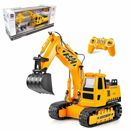 hasegawa сборная модель экскаватора hitachi double arm working machine astaco neo 1 35 54004 Спецтехника Экскаватор 1:20 на р/у (свет, звук) Double Eagle E511-003