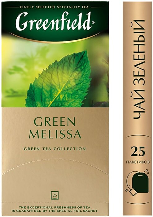 Чай зеленый Greenfield Green Melissa 25*1.5г