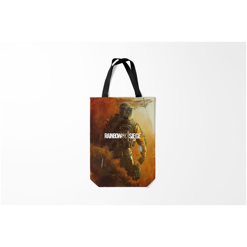 фото Сумка-шоппер / 31х42 см / геймерам / rainbow six siege outbreak burnettie