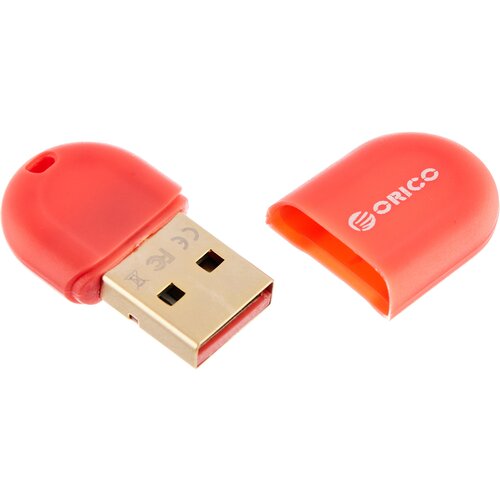 Bluetooth адаптер ORICO BTA-408, красный адаптер usb bluetooth orico bta 408 желтый