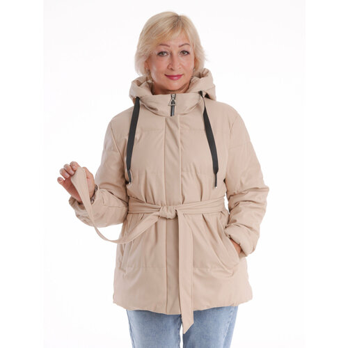 фото Куртка modtex, размер 58, бежевый