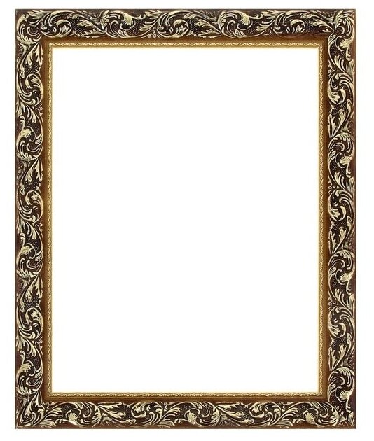 Рама для картин (зеркал) 30 х 40 х 4 см дерево «Версаль» цвет золотой (1 шт)