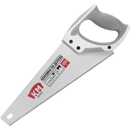 Ножовка по дереву КМ 350 мм 11 зубдюйм мелкий зуб 1466₽