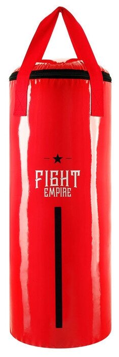 Боксёрский мешок FIGHT EMPIRE, вес 25 кг, на ленте ременной, цвет красный