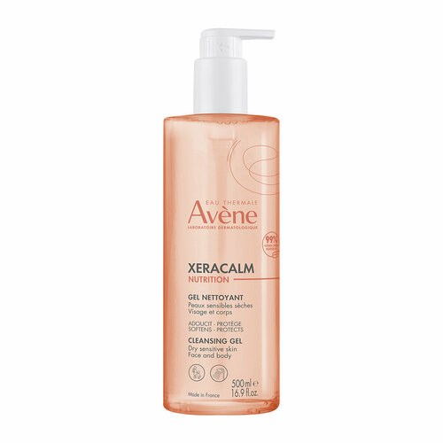 AVENE XERACALM Nutrition Легкий питательный очищающий гель, 500 мл