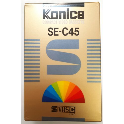 чистящая кассета vhs c s vhs panasonic nv tcl 20 e Видеокассета Super VHS-C Konica SE-C45