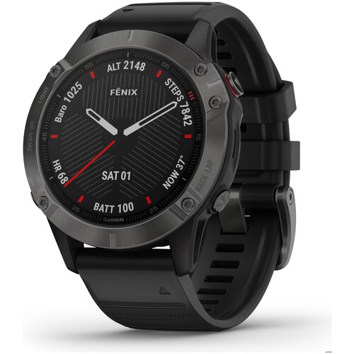 Смарт-часы Garmin FENIX 6 FENIX 6 Sapphire титановый с оранжевым ремешком 010-02158-14 7998900₽