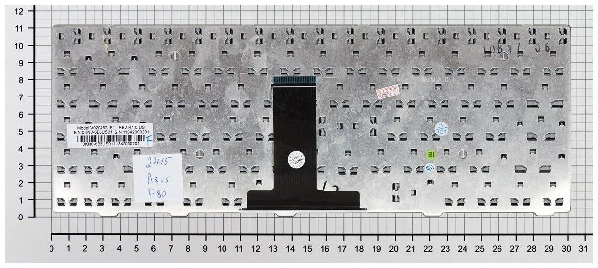 Клавиатура для ноутбука Asus 0KN0-WX1TU01 черная версия 1