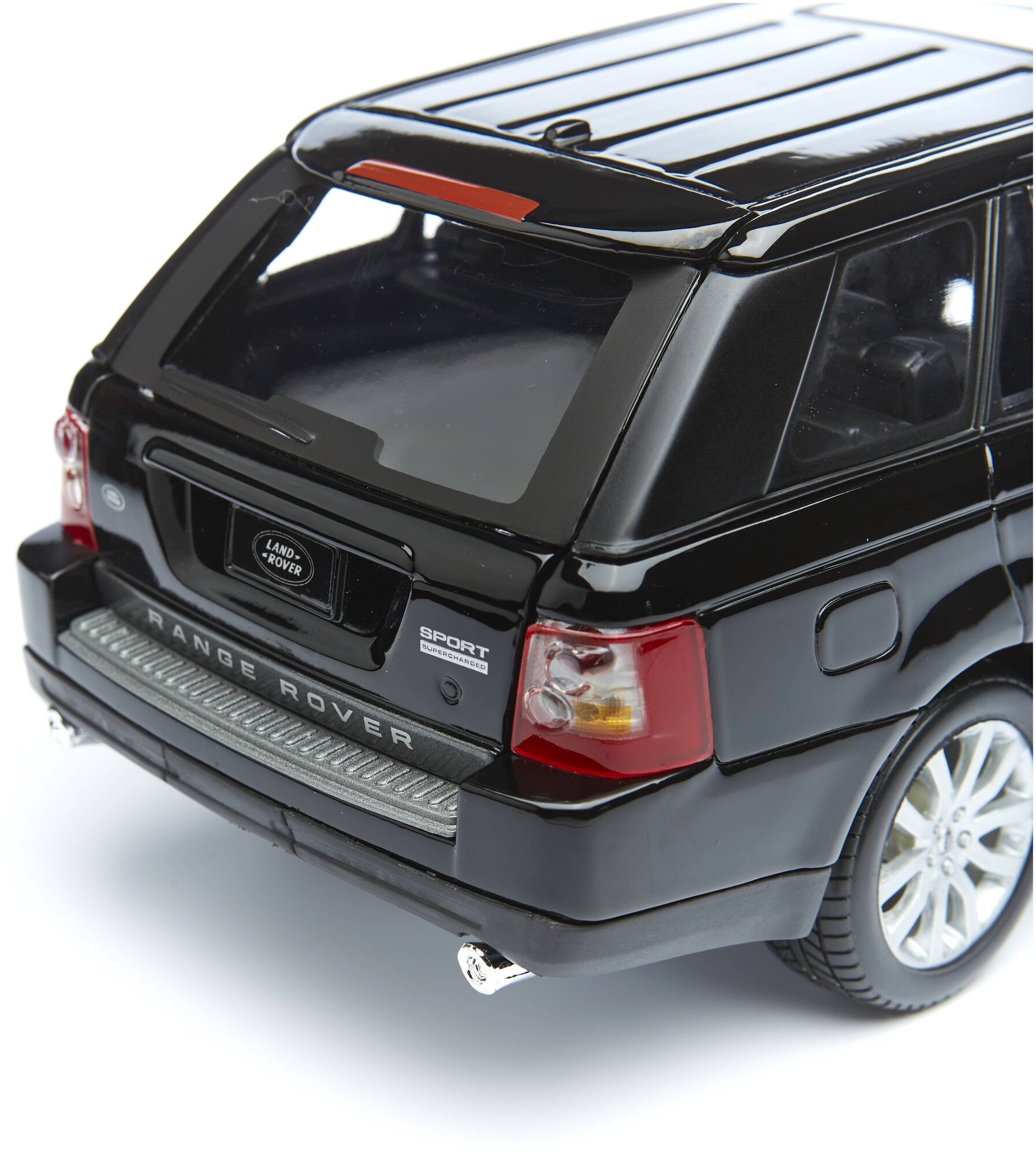 Bburago Машинка металлическая Range Rover Sport, 1:18, черный - фото №6