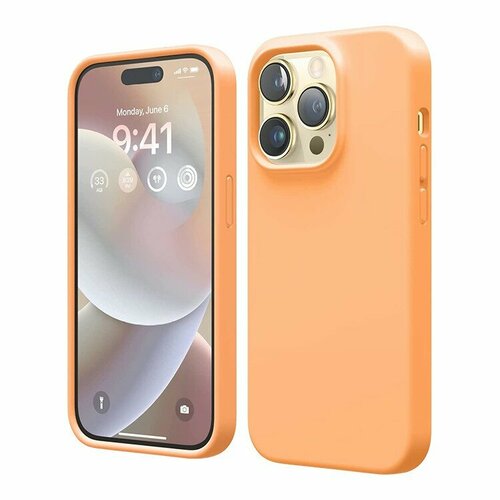 Чехол Elago Soft Silicone для iPhone 14 Pro Max, оранжевый