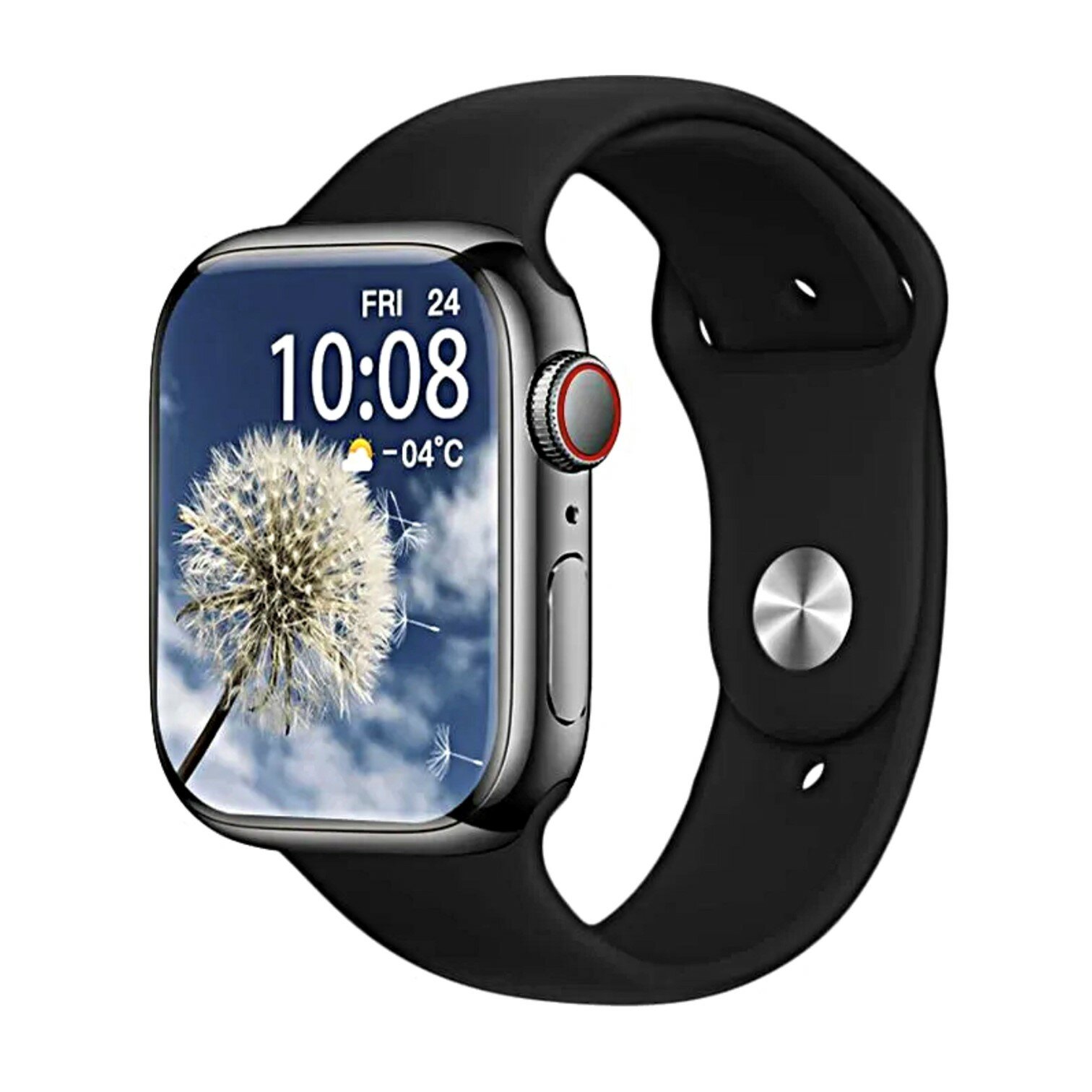 Смарт часы HW9 PRO MAX / Умные часы AMOLED Bluetooth iOS Android, черные