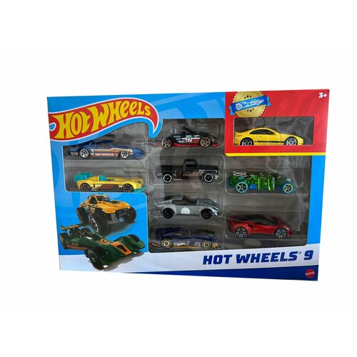 Набор металлических машинок Hot Wheels 9 шт. в наборе X6999