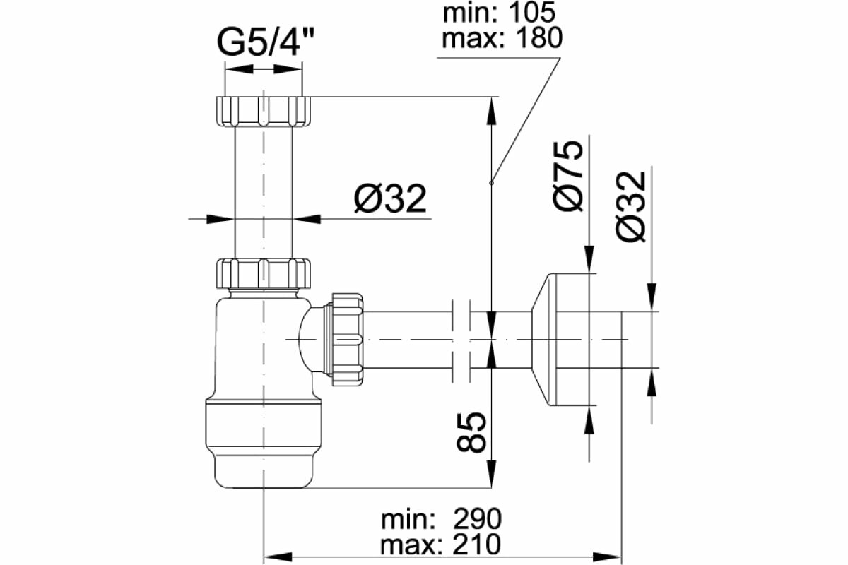 Сифон для раковины Styron - фото №2