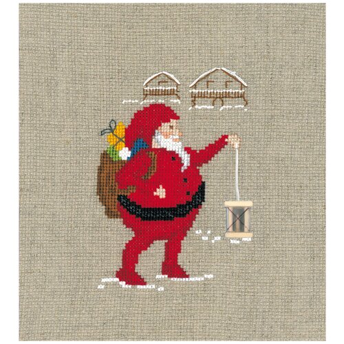 Le Bonheur des Dames набор для вышивания Santa Claus with lantern,2623, 10 х 7 см