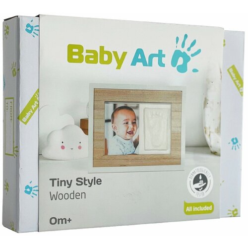 Рамочка одинарная Подвесканая Baby Art «Baby Style»; дерево фотоальбомы и рамки pearhead рамочка двойная складная с отпечатком