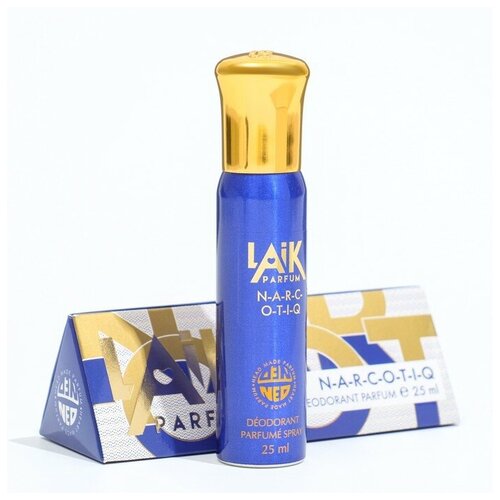 NEO Parfum Дезодорант Laik N-A-R-C-O-T-I-Q, спрей, аэрозоль, 25 мл, 34 г, 1 шт. neo parfum дезодорант laik isi спрей 25 мл 1 шт