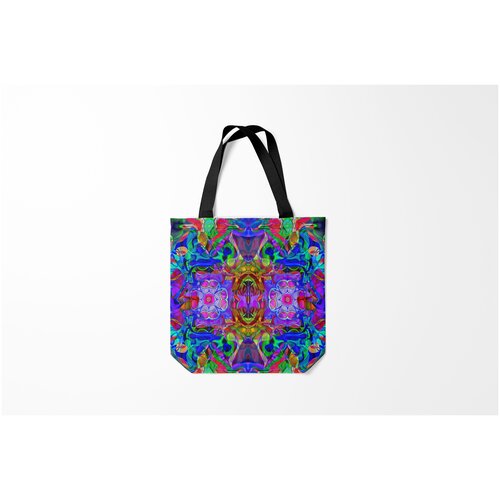 фото Сумка-шоппер / 40х40 см / тренды / разные психоделика абстракция burnettie