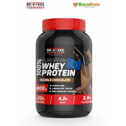 фото Напиток растворимый "вэй про" be steel nutrition 100% european whey protein 0,9кг (двойной шоколад)