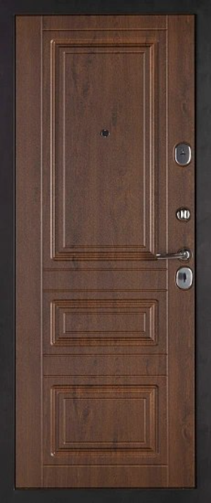 Входная дверь МДФ/МДФ Рим,960x2050мм,Дуб темный/Дуб темный. Левая. - фотография № 2