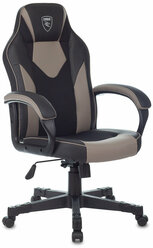 Кресло Zombie Game 17 черный/серый текстиль/эко.кожа