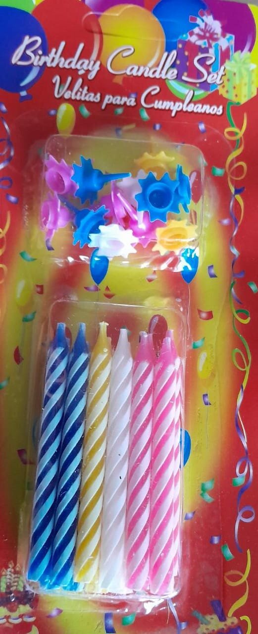 Свечи для дня рождения  Birthday Candle Set 12 шт