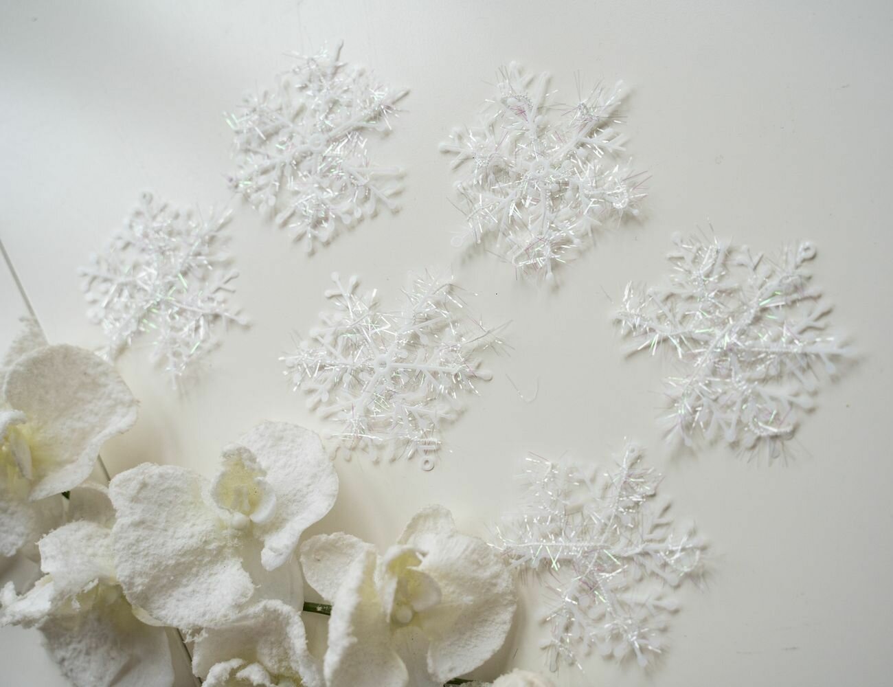 Набор снежинок нежность 8.5 см 6 шт Kaemingk 474111