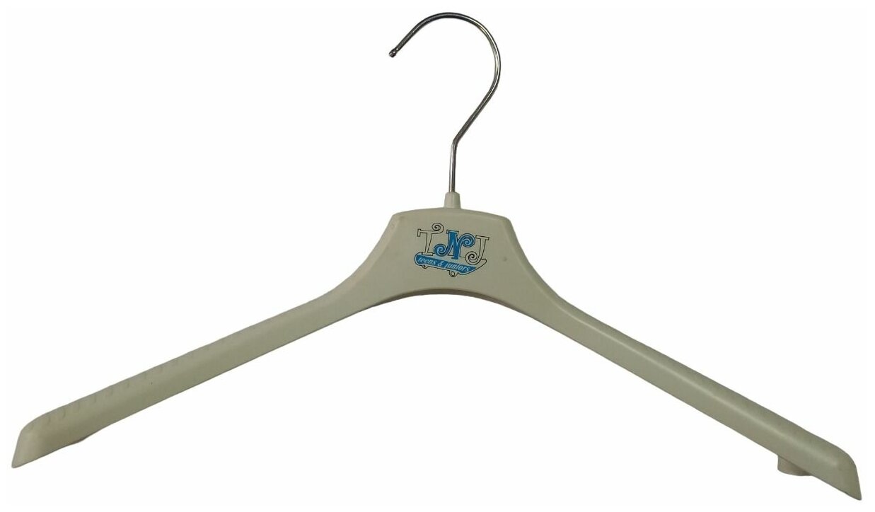 Вешалки Valexa для верхней одежды с логотипом СМ-37 370мм х 28мм белые 5 шт.