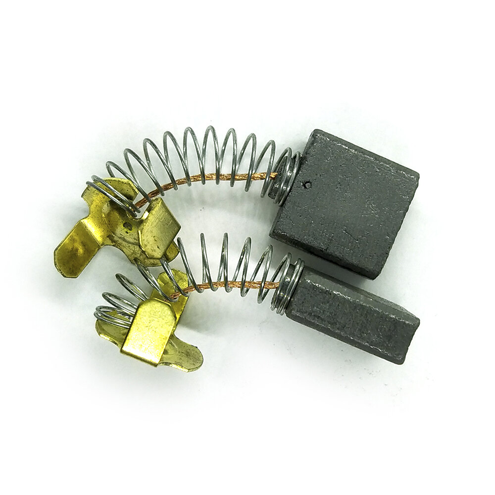 Щётки электроугольные (7х17х17) для электроинструмента HITACHI Н-44 пружина, пятак-уши