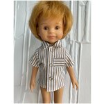 Рубашка на куклу Paola Reina Рубашка на куклу мальчика Одежда куклам Кукольная одежда - изображение