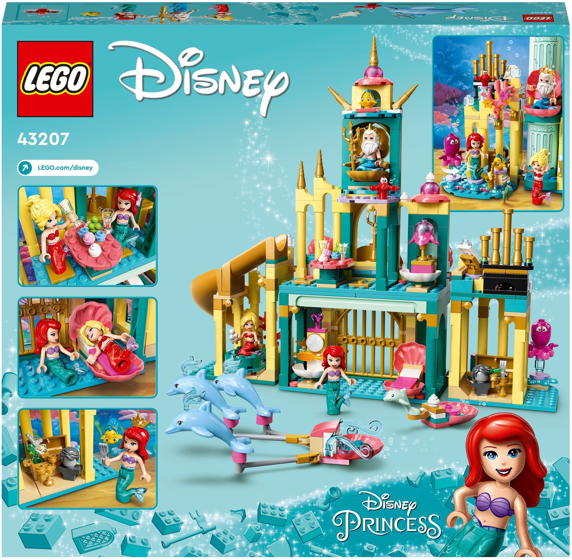 Конструктор LEGO Disney Princess 43207 "Подводный дворец Ариэль" - фото №3